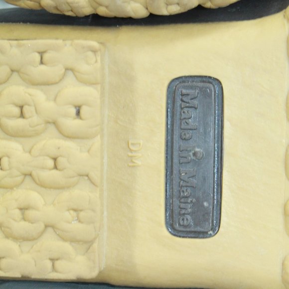 LL Bean Brown Leather Gumshoe Low Moccasin Duck Boots Size 8 Medium - Picture 9 of 10